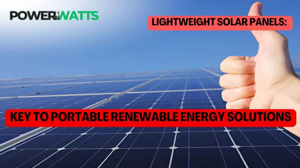 Key to Portable Renewable Energy Solutions