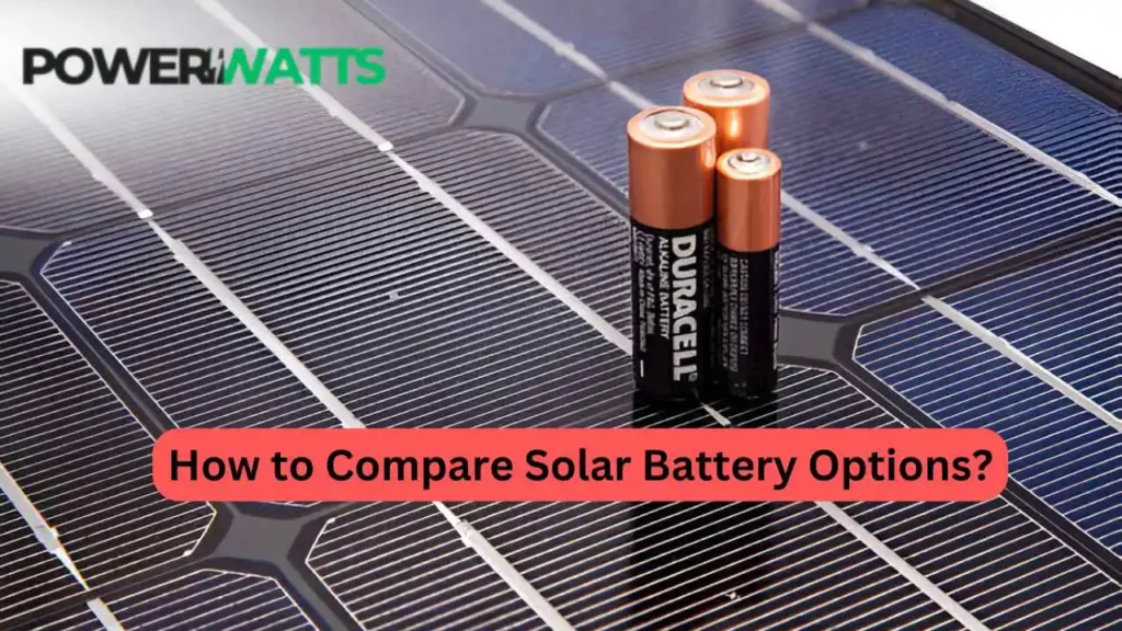 How to Compare Solar Battery Options