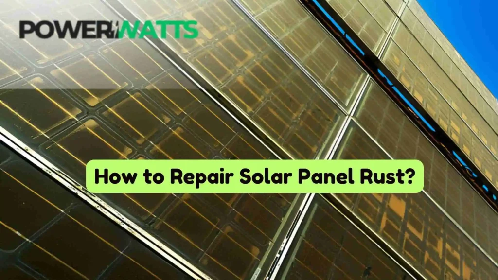 How to Repair Solar Panel Rust