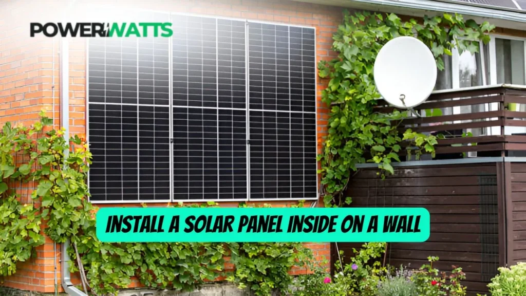 Install a Solar Panel Inside on a Wall