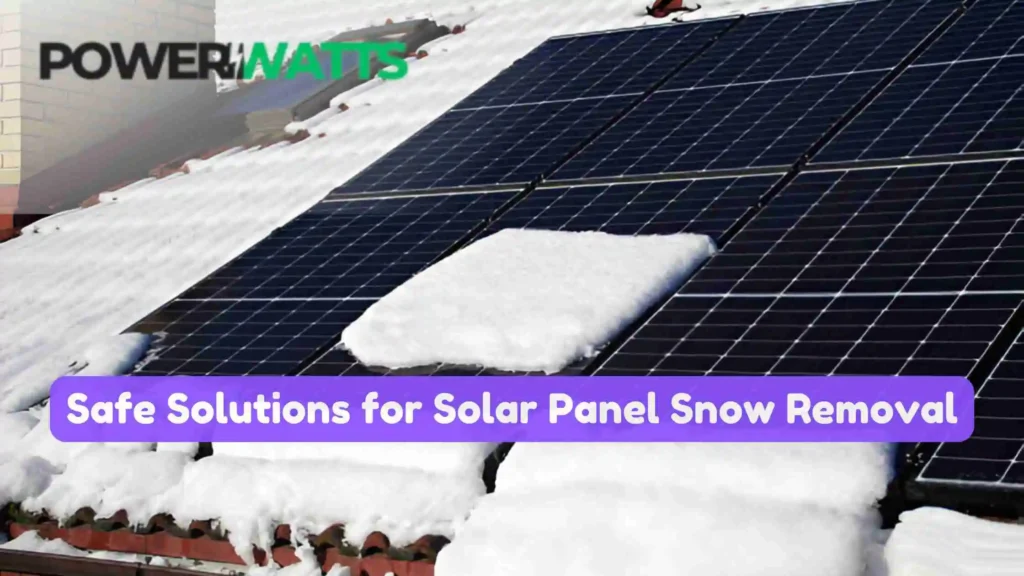 Safe Solutions for Solar Panel Snow Removal