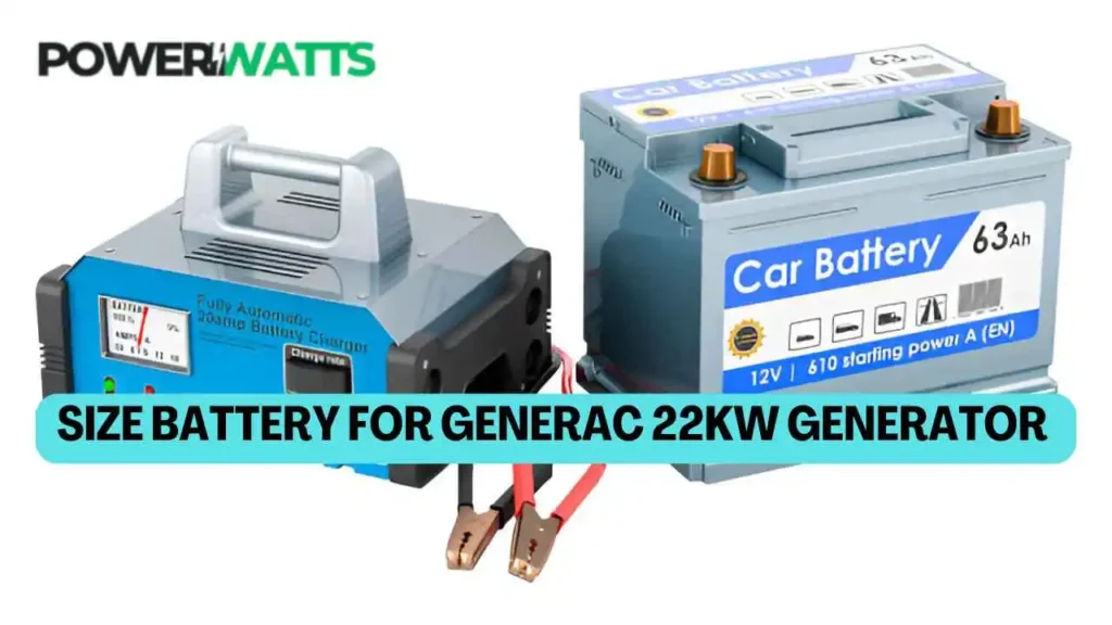 Size Battery for Generac 22kw Generator