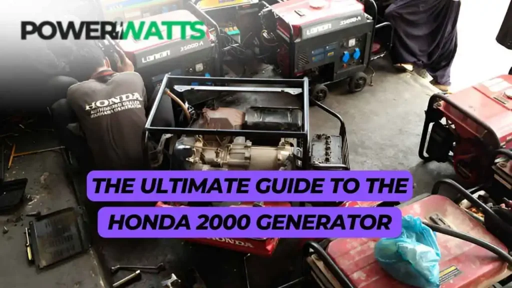 The Ultimate Guide to the Honda 2000 Generator