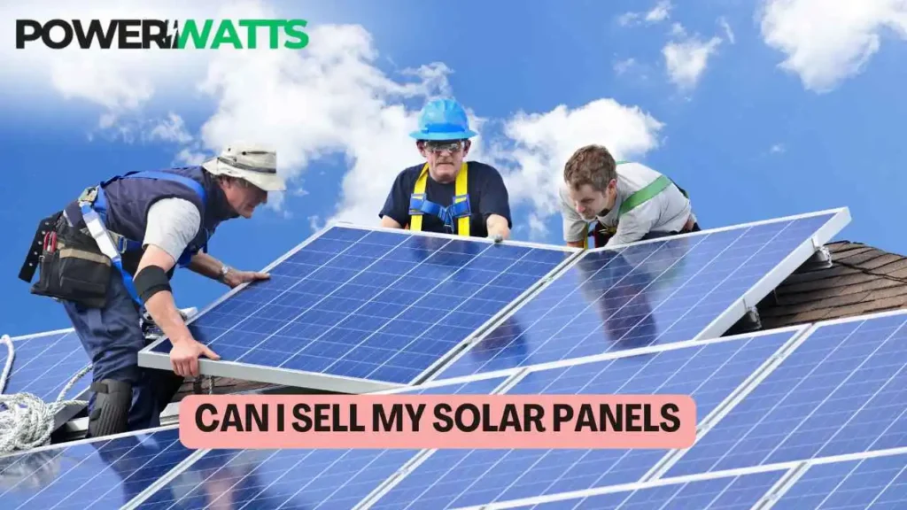 can I sell my solar pane