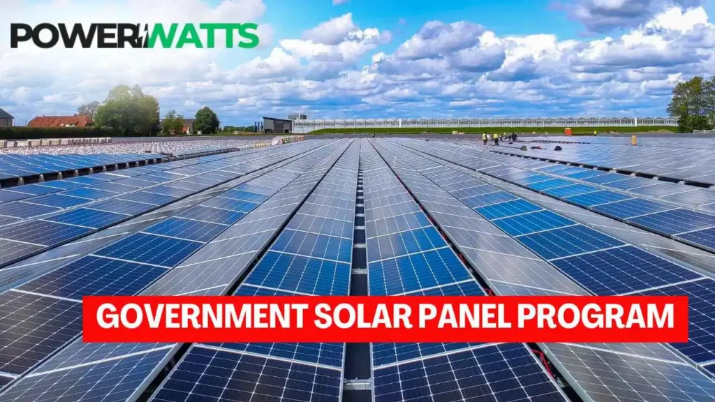 Government Solar Panel Program