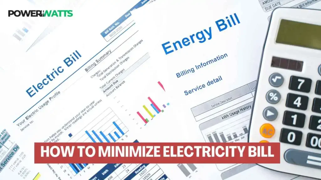 how to minimize electricity bill