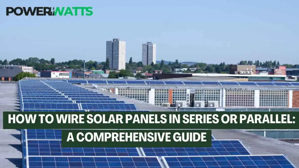 solar panel in series or parallel